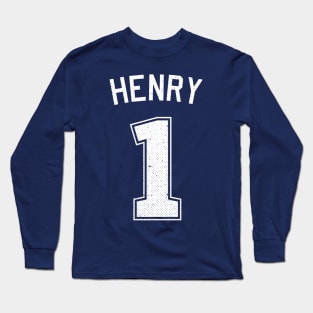Henry Number One (1) Athletic Sports Jersey Long Sleeve T-Shirt